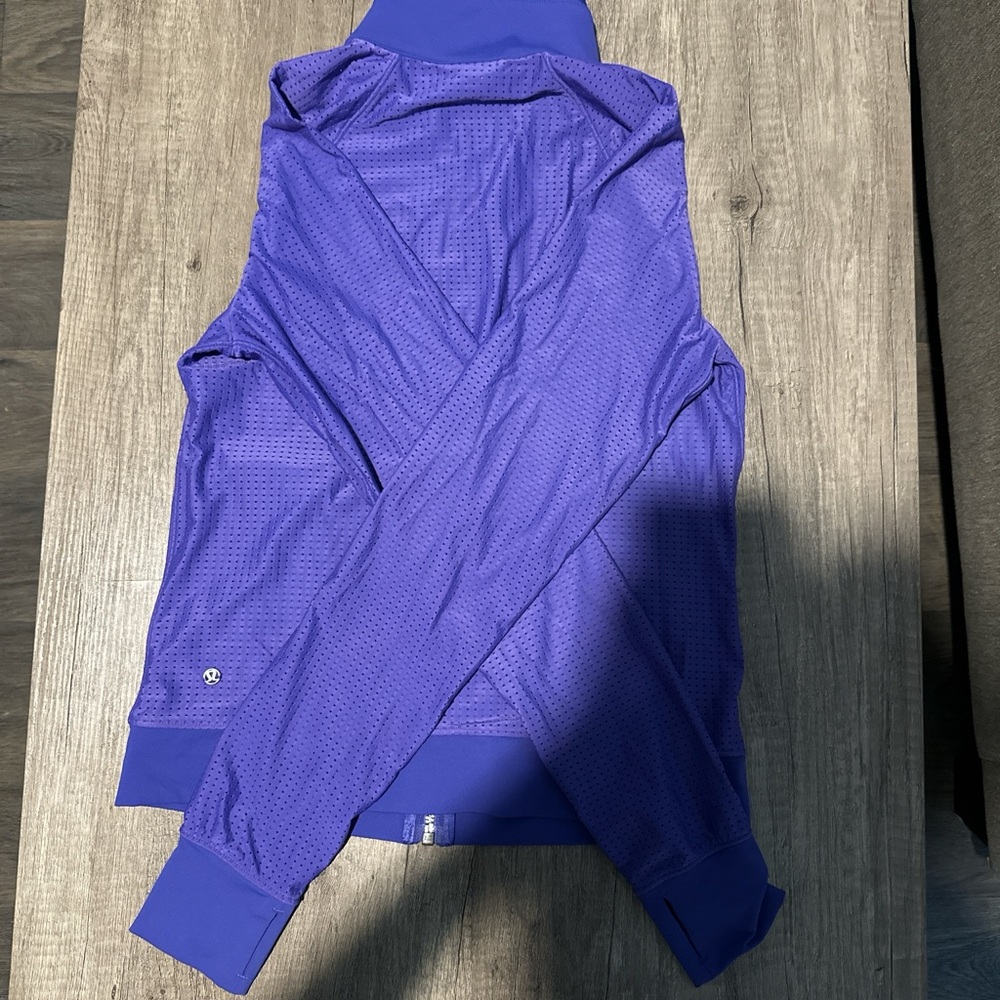 Lululemon Perforated Violet Workout Jacket